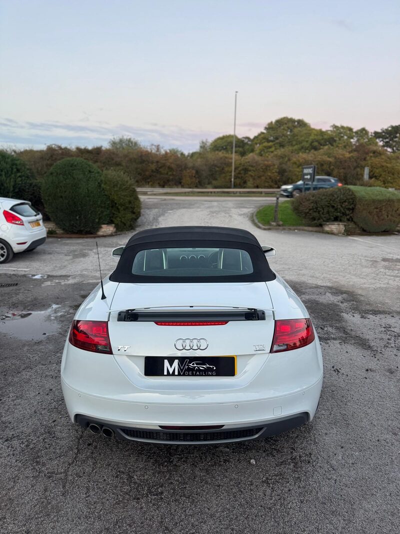 White Audi TT Roadster detailed by MV Detailing, West Midlands