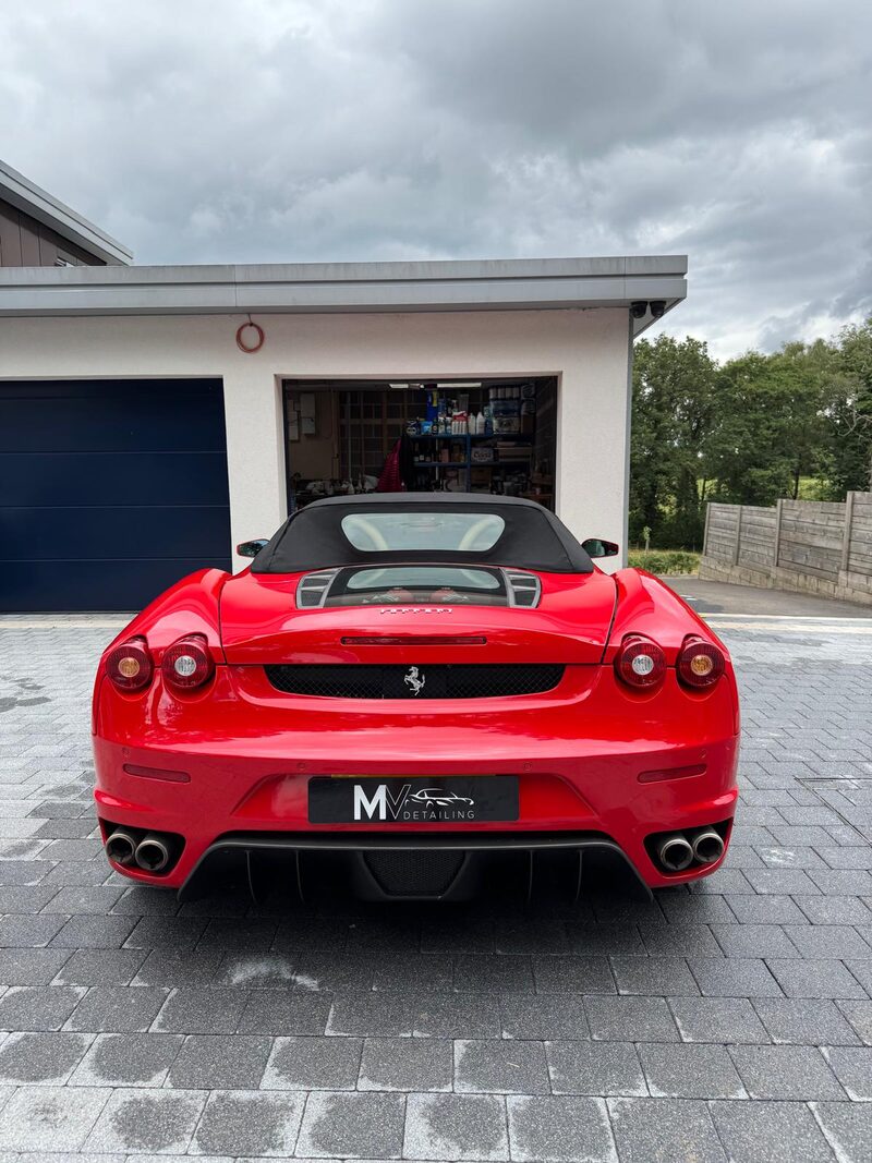 Ferrari F430 Spider rear after detailing by MV Detailing