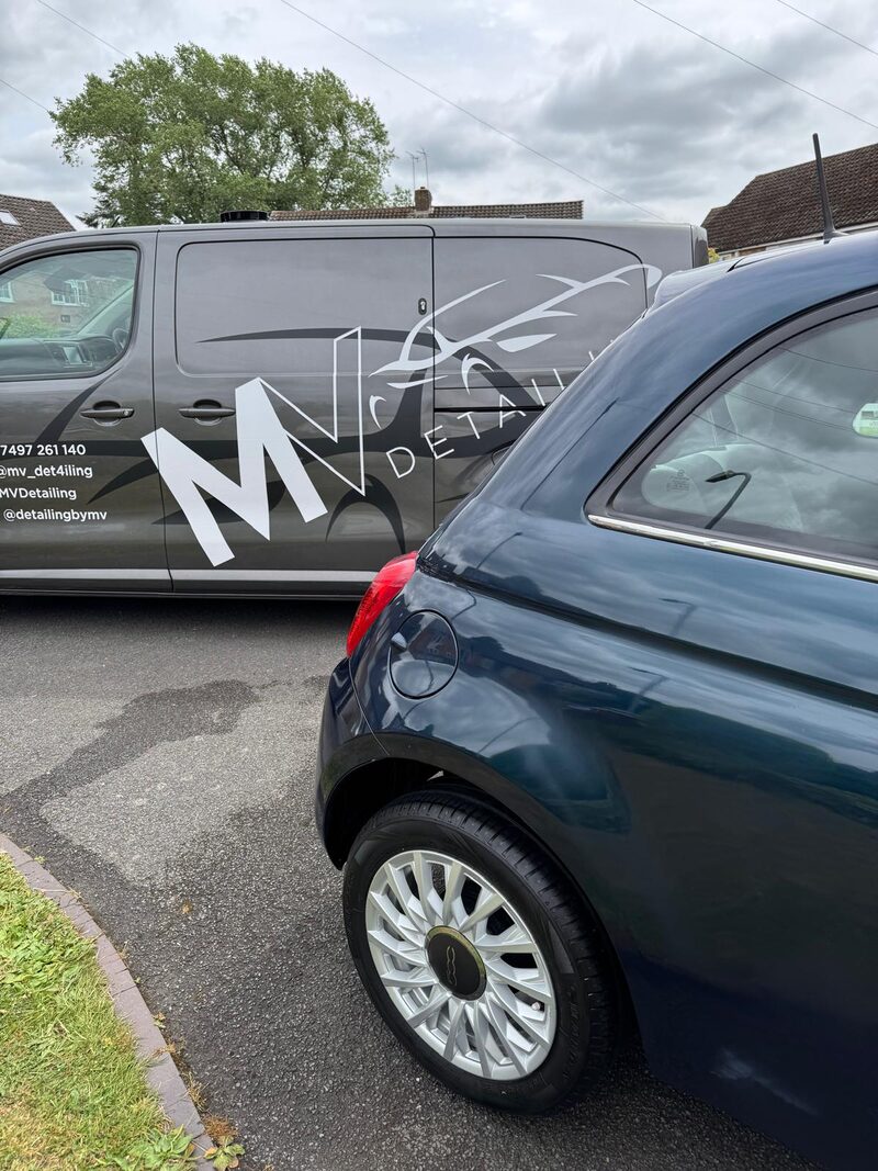 Fiat 500 mobile detail by MV Detailing in the West Midlands