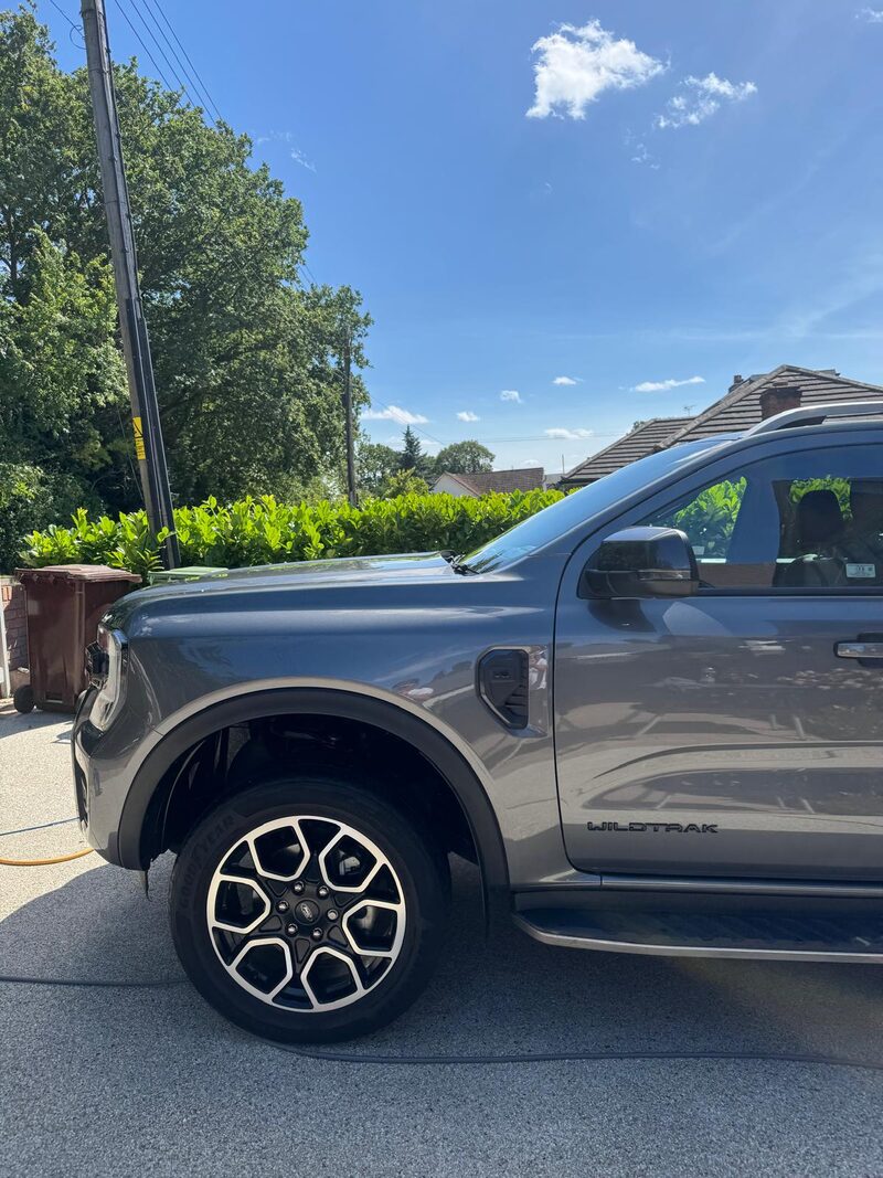 Ford Ranger Wildtrak detailed on a customer driveway near Solihull