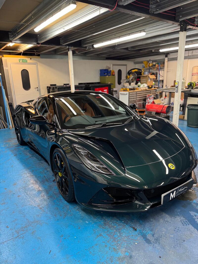 Lotus Emira paint enhancement by MV Detailing in Solihull