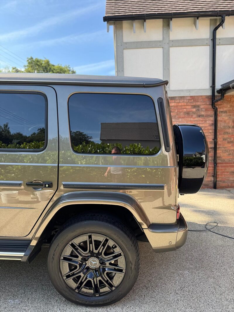 Mercedes G-Class rear and wheels by MV Detailing in the West Midlands