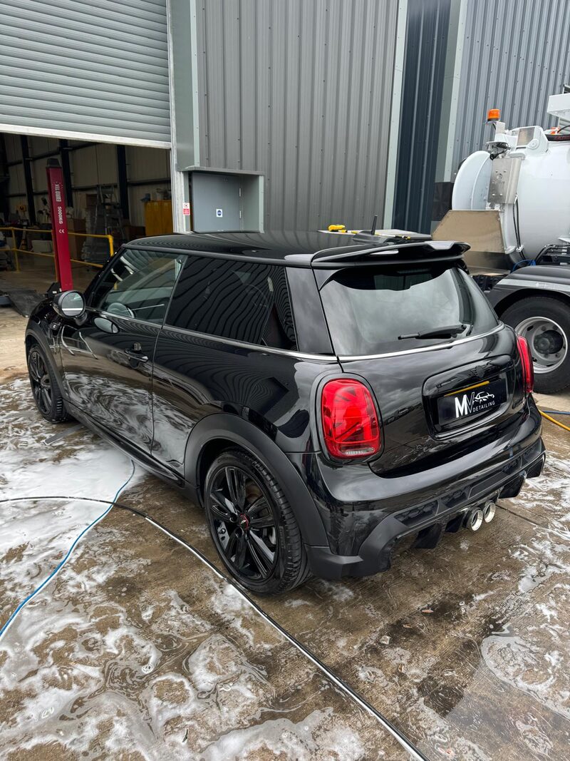 Mini JCW safe contact wash by MV Detailing in the West Midlands