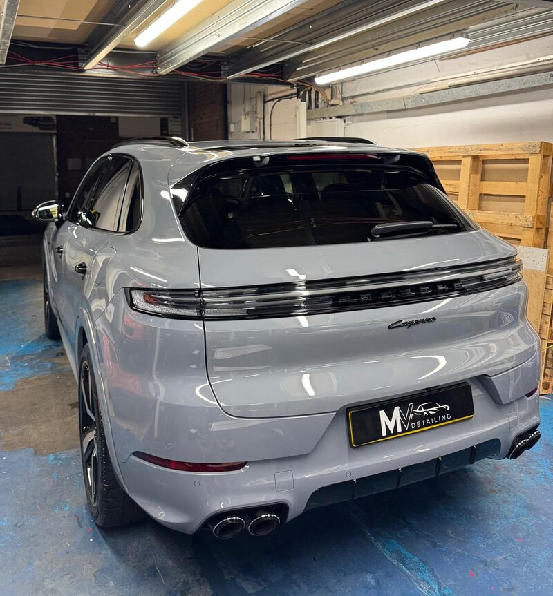 Porsche Cayenne rear and diffuser by MV Detailing in Solihull
