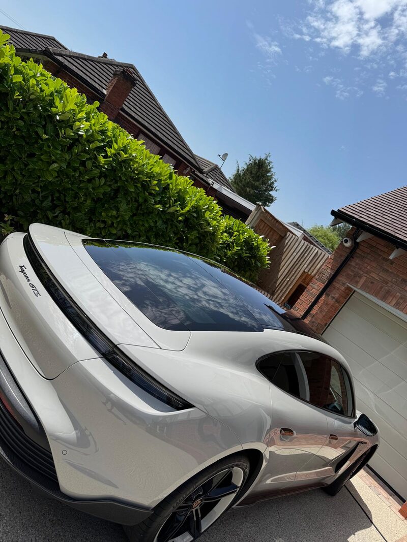 Porsche Taycan full detail by MV Detailing in Birmingham
