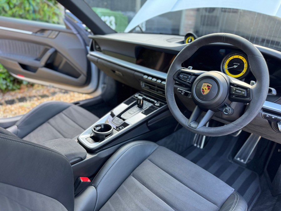 Porsche 911 GTS interior detailed by MV Detailing